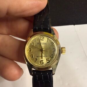 Futura Gold and Black Watch